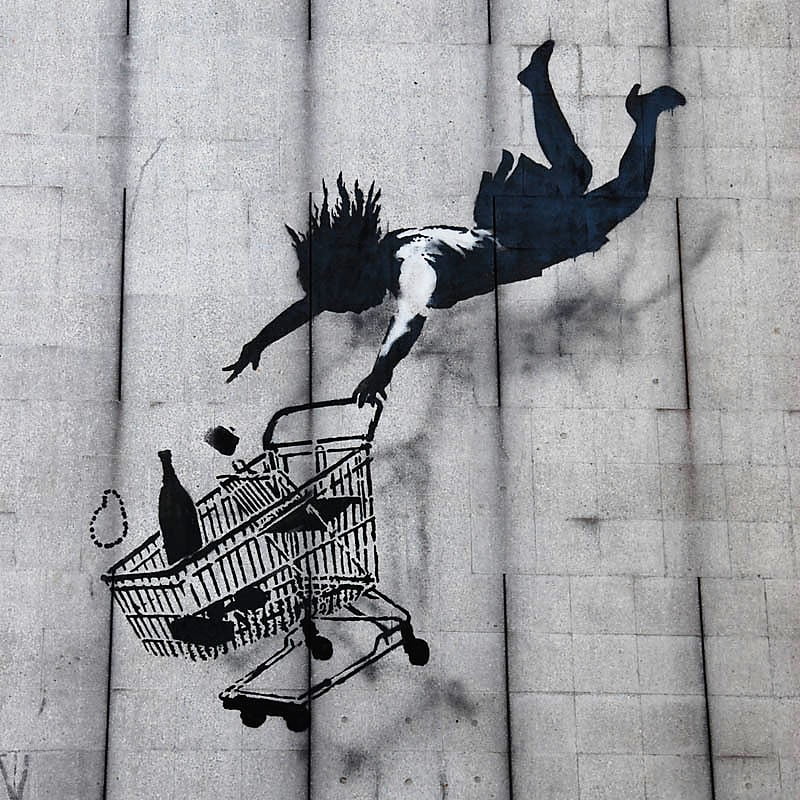 Shop until you drop, en Mayfair, Londres; consumismo desenfrenado.