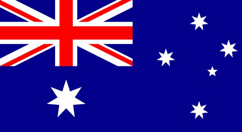 La bandera australiana tiene un "Union Jack"